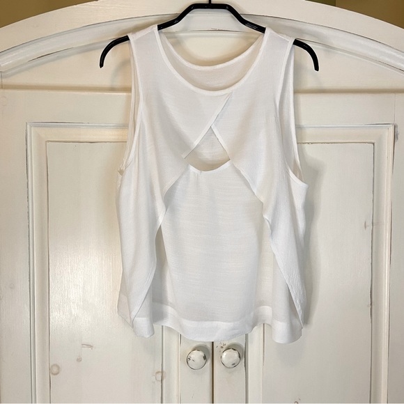 Free People Look Through Keyhole Tank Top in White - Picture 4 of 9